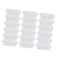 50 stk transparente to-go-boxen 750 ml, einweg lebensmittelbehälter