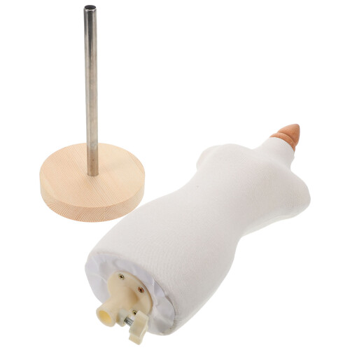 Miniature Doll Dress Form with Adjustable Stand Holder