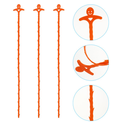 3Pièces Déboucheur Drain ABS Orange Pour Évier Douche Lavabo 1
