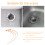 3Pièces Déboucheur Drain ABS Orange Pour Évier Douche Lavabo 9