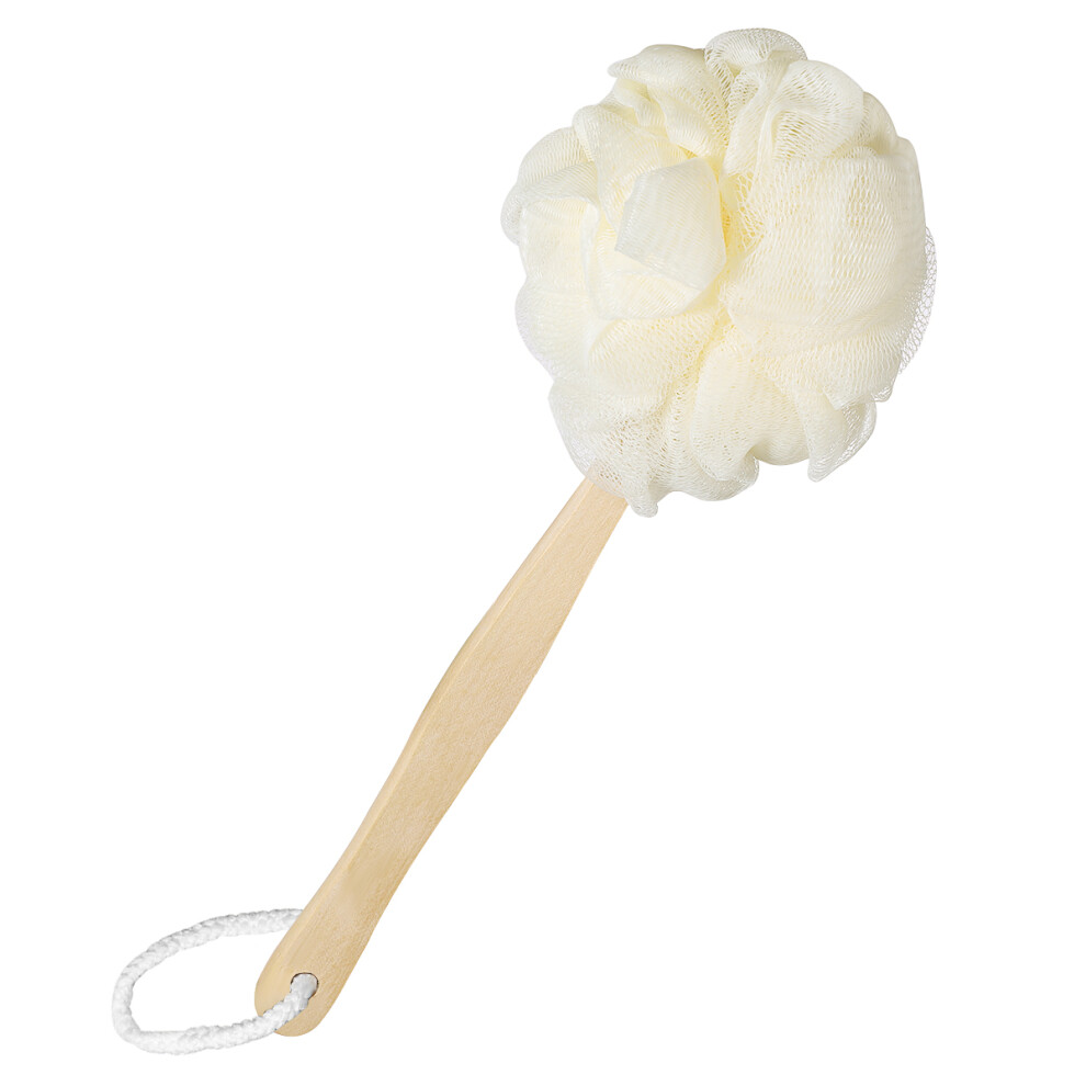 Solustre Shower Bath Brush Exfoliating Scrubber Handled Scrub Loofahs