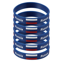 5pcs Country Flag Silicone Wristband for Sports Game (Russia)