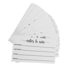 100pcs Blank Entry Form Cards Multi Use Voting Raffle Ticket Sheets