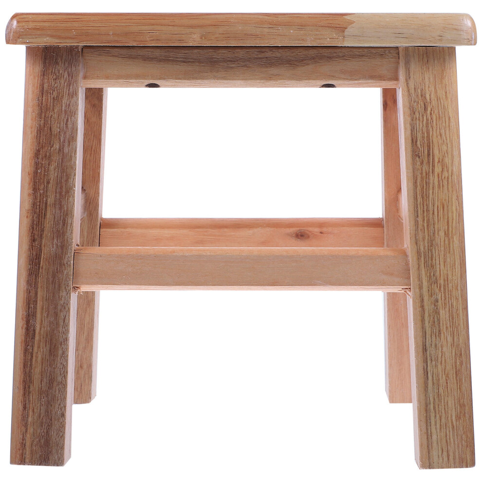 Solid Wood Square Stool Bench for Living Room Kids-image-OPC-PKHNHVV-NEW