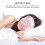 Sleep Eye Mask Hair Ring Set Assorted Color Soft Silk Home Use 8