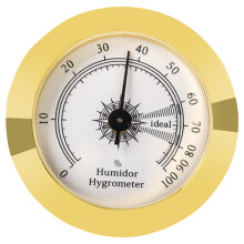 Round Mechanical Cigar Hygrometer for Humidor Box