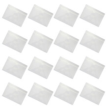 Gymnture 20 Clear Adhesive Pockets With Labels For Organization