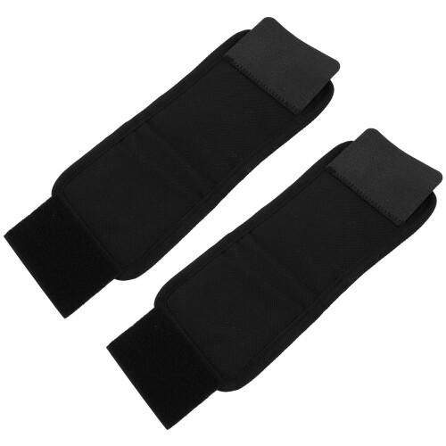2Pcs Durable Black Horse Boots Fly Leg Guards Shock Absorbing Wraps