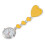 1pc Design Luminous Nurse Hanging Watch Yellow 5