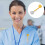 1pc Design Luminous Nurse Hanging Watch Yellow 4