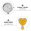 1pc Design Luminous Nurse Hanging Watch Yellow 6
