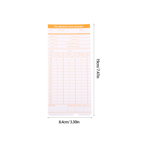 Time Attendance Recording Card Multi Color For Staff Tracking 2