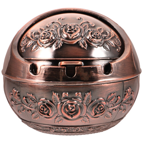 Lidded Desktop Ashtray for Home Office Use