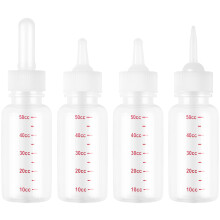 4pcs 50ml Pet Nurser Bottle for Hamster Puppy Squirrel Kittens