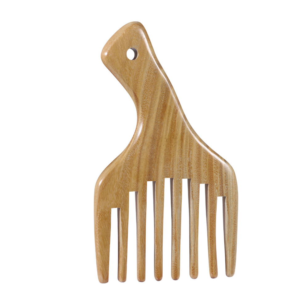 Aboofan Wood Comb Wide Teeth Hair Pick For Women Girls