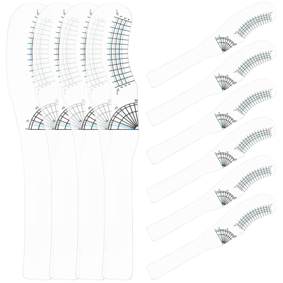 Aboofan 10Pcs Eyelash Ruler Lash Measuring Tool