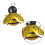 Small Bees Iron Wall Decoration Golden S 3