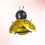 Small Bees Iron Wall Decoration Golden S 4