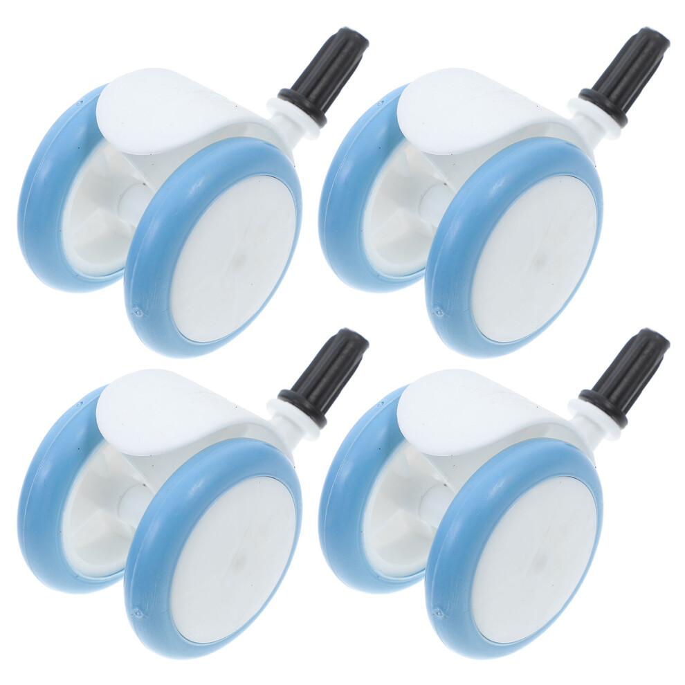 4Pcs Universal Walker Wheels Replacement Plastic Rubber Casters Aboofan