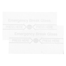 2pcs Fire Alarm Manual Switch Cover Glass Breakage Emergency Device
