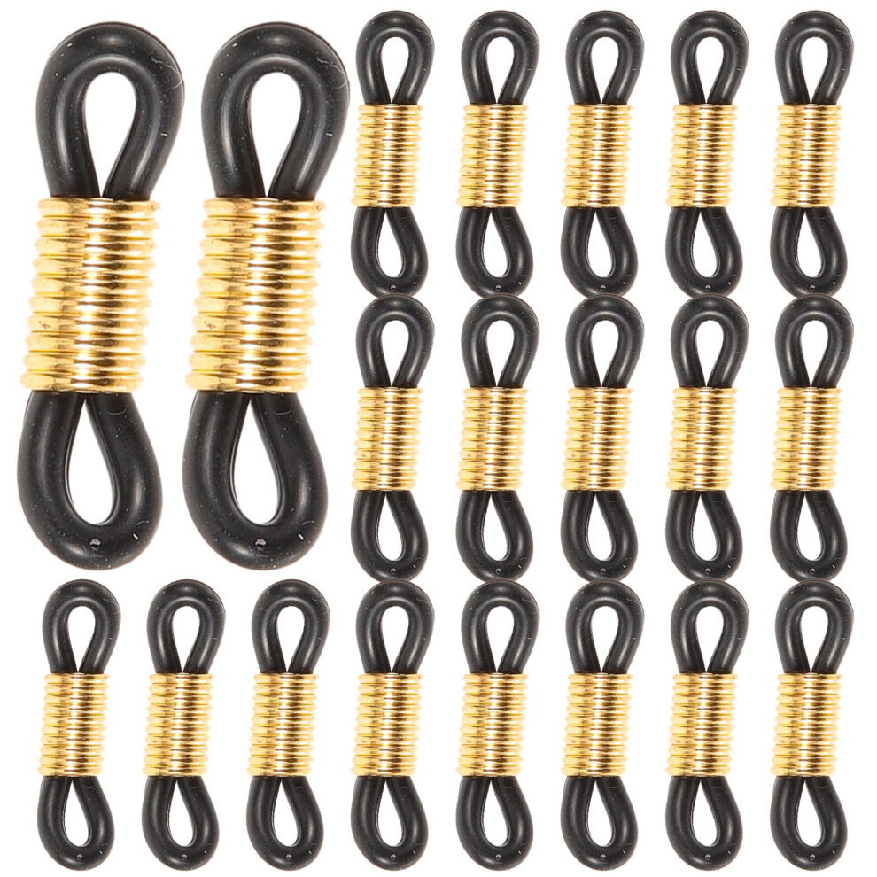 Totority 50Pcs Anti Skid Eyeglass Chain Ends Connectors