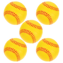5pcs PU Sponge Practice Baseballs Training Balls