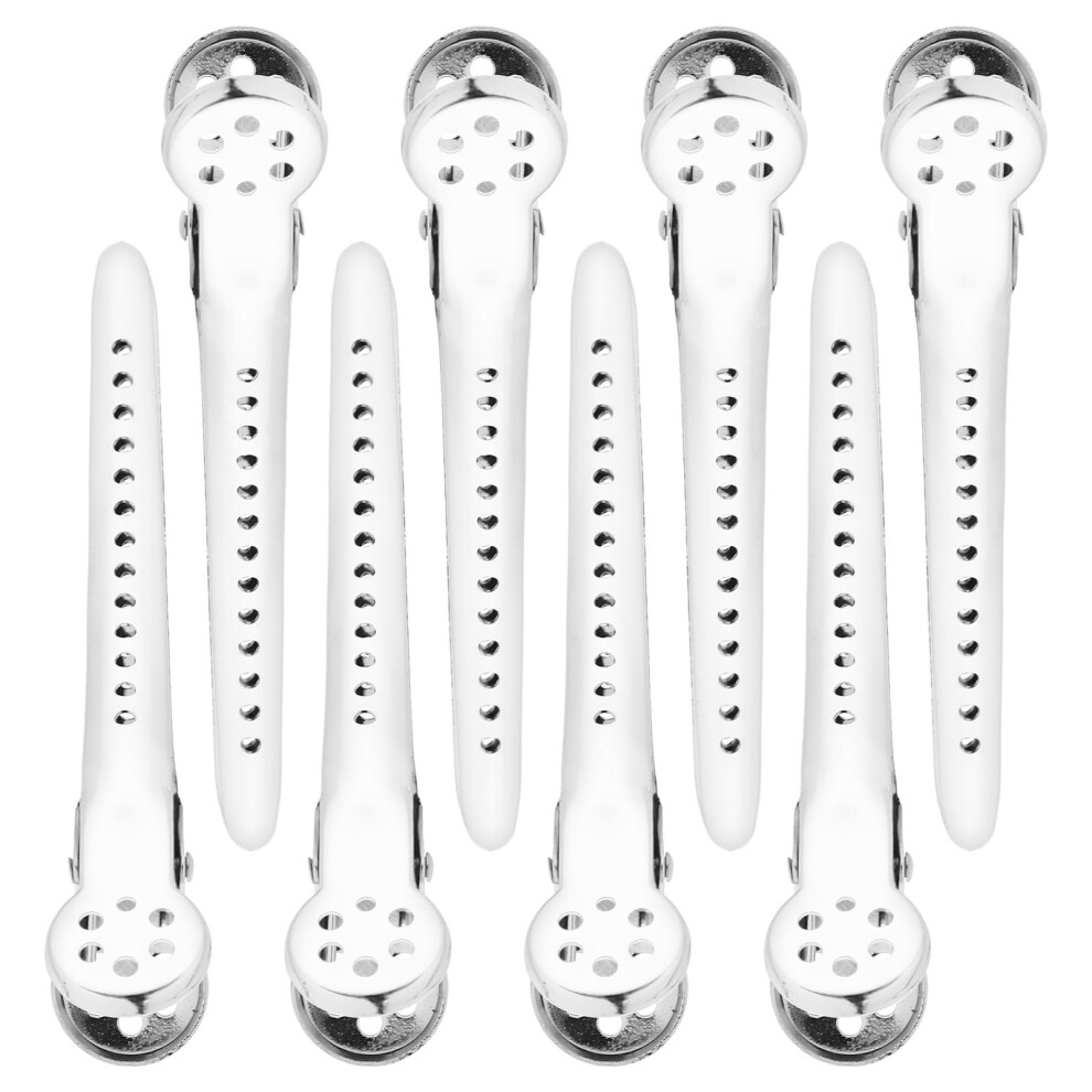 Vaguelly 8Pcs Metal Hairdressing Clips For Salon Barbers