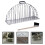 Cat Grooming Cage Metal Bathing Cage with Brush 4
