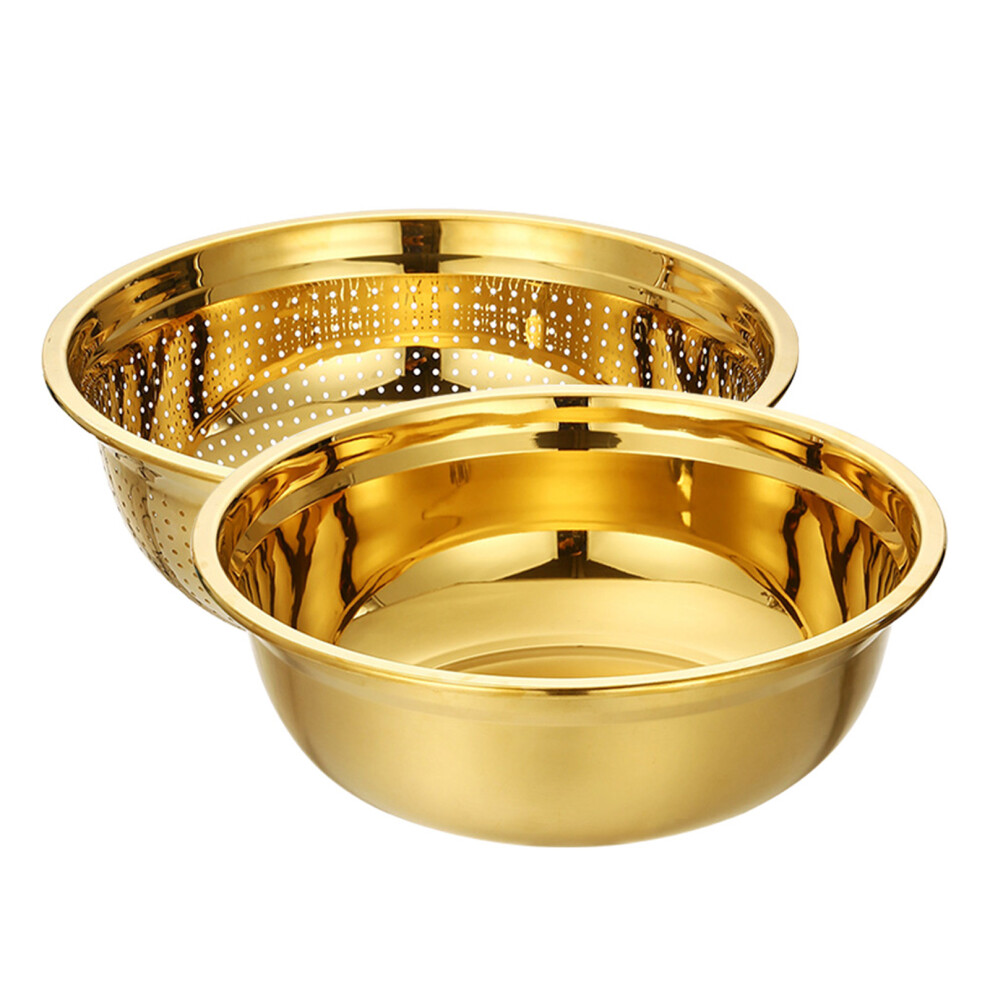 1 Set Stainless Steel Colander Bowl Mesh Strainer 18cm-image-OPC-PKHNRBX-NEW