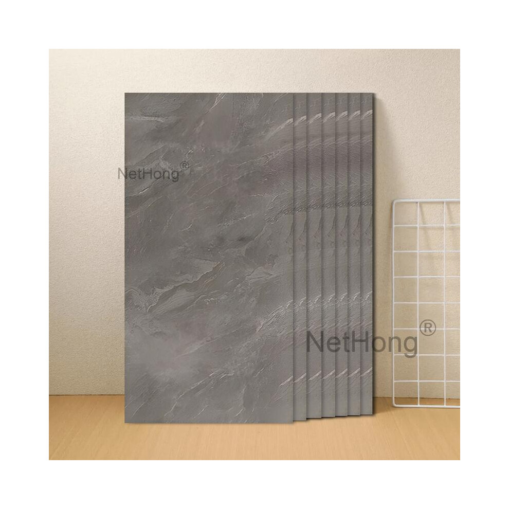 (Wmb003, 10 Pack) 10~20Pcs Bathroom Wall Panels Pvc Cladding Shower Wet Wall Tile Marble Effect Decor Decorative Kitchen Moisture-Proof Self-Adhesive 5021832440982