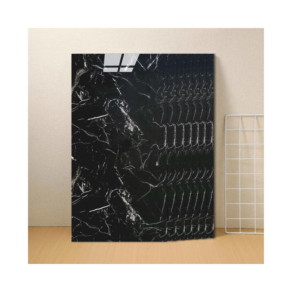 (WMB046, 20 Pack) 10~20Pcs Bathroom Wall Panels PVC Cladding Shower Wet Wall Tile Marble Effect Decor Decorative Kitchen moisture-proof self-adhesive