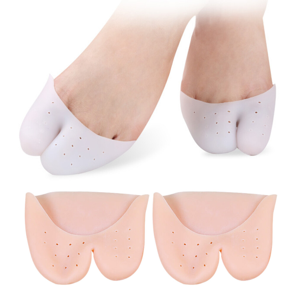 Vaguelly 2 Pairs Gel Toe Protector Metatarsal Cushion Socks