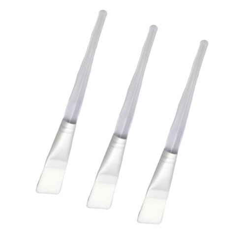 3pcs Transparent Crystal Rod Face Applicator Brush for Mask