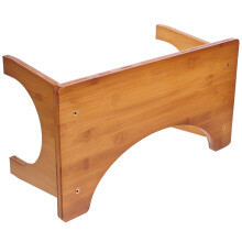 Bamboo Toilet T Stool Brown Non-Slip Adults Bathroom Use 1pack