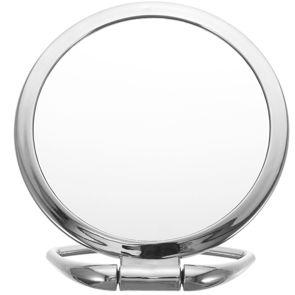 Vaguelly Double Sided Folding Handheld Magnifying Makeup Mirror