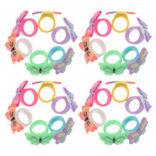 24pcs Butterfly Rings for Girls Kids Dress Up Party Favors