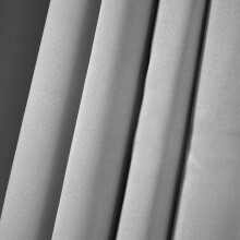 (Silver Grey, 66" x 54") Blackout Curtains- Premium Polyester Thermal Insulated Energy Saving Noise Reducing Set of 2 Rod Pocket Panels Block Sunlight 90 to 92% for