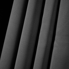(Charcoal Grey, 66" x 90") Blackout Curtains- Premium Polyester Thermal Insulated Energy Saving Noise Reducing Set of 2 Rod Pocket Panels Block Sunlight 90 to 92% for