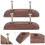 2pcs Rosewood Bass Guitar Thumb Rest Accessory 2