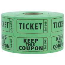 500pcs Double Roll Raffle Tickets Consecutively Numbered for Events