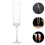 2 Pcs Goblet Water Cup Glasses Cocktail Bride Transparent 11