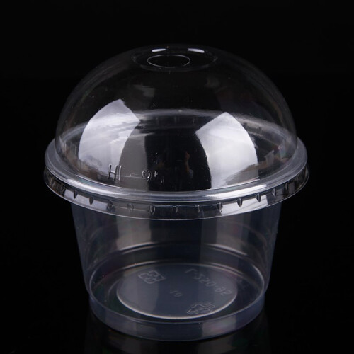 100pcs 250ml Disposable Salad Cups with Lids 2