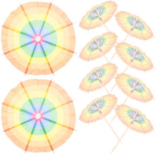 50pcs Fruit Picks Cocktail Umbrella Food Decorations