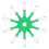 10 Pcs Label Tool Plastic Card Ticket Green 1