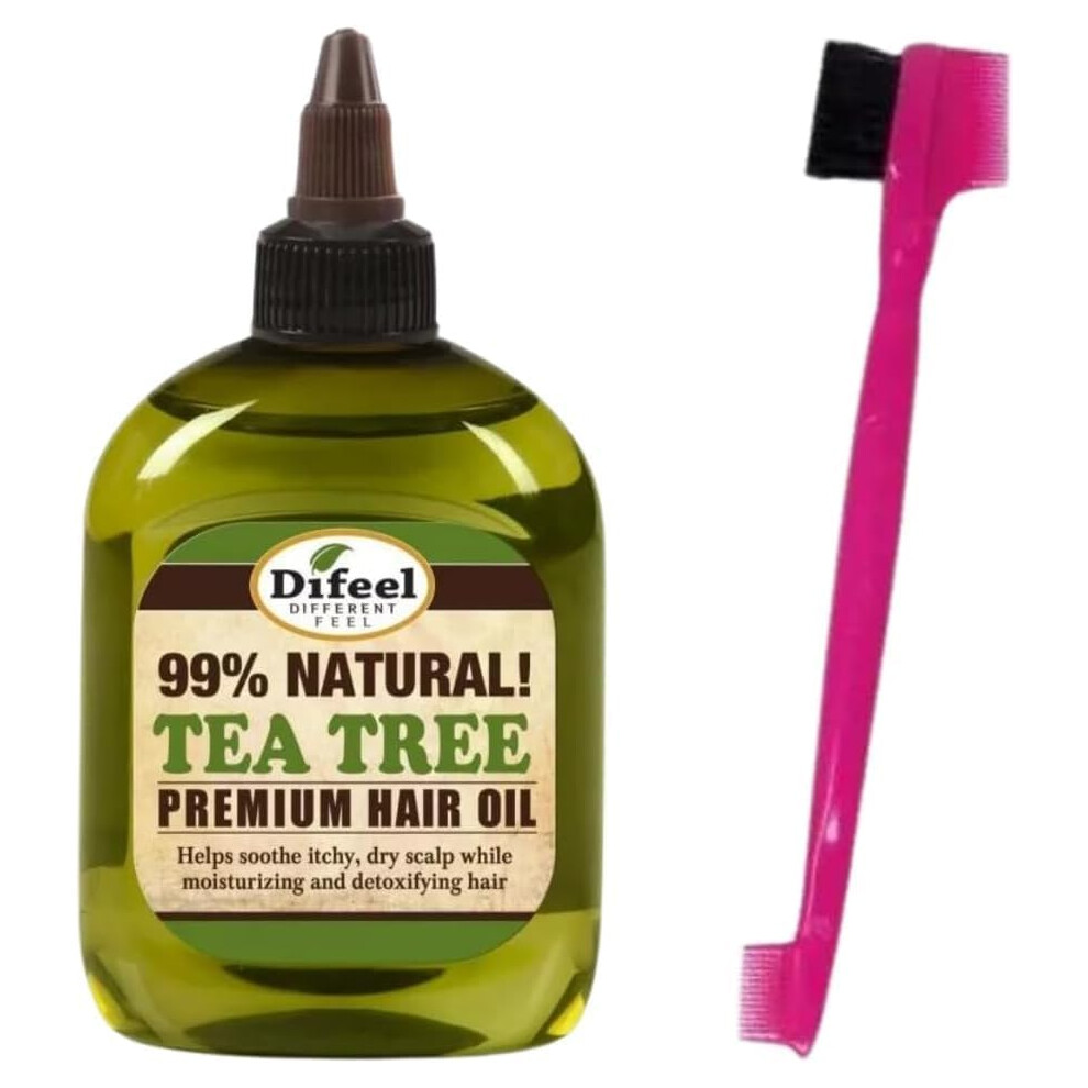 Premium Tea Tree Hair Oil 210ml with Red by Kiss 3in1 Edge Fixer-image-OPC-PKHQGWN-NEW