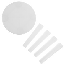 1 Pezzo Sgabello Basso in Plastica Antiscivolo per Bagno (Bianco)