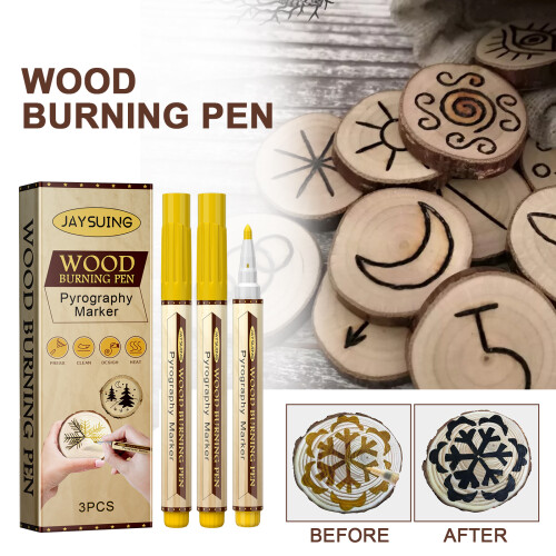 Stylo Pyrograveur pour Bois - Création de Designs sur Planches et Objets 1