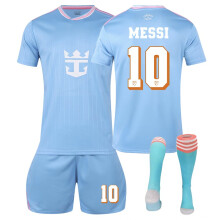 (28(150-160CM)) Green Pink Sport Socks Get Free Print #10 MESSI Blue T-shirt & Shorts