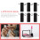 6Stk Schwarze Lippenstift Makeup Organizer Für Unterwegs 11