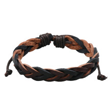 Mehrfarbiges Herren Lederarmband Geflochtenes Armband Aus Leder